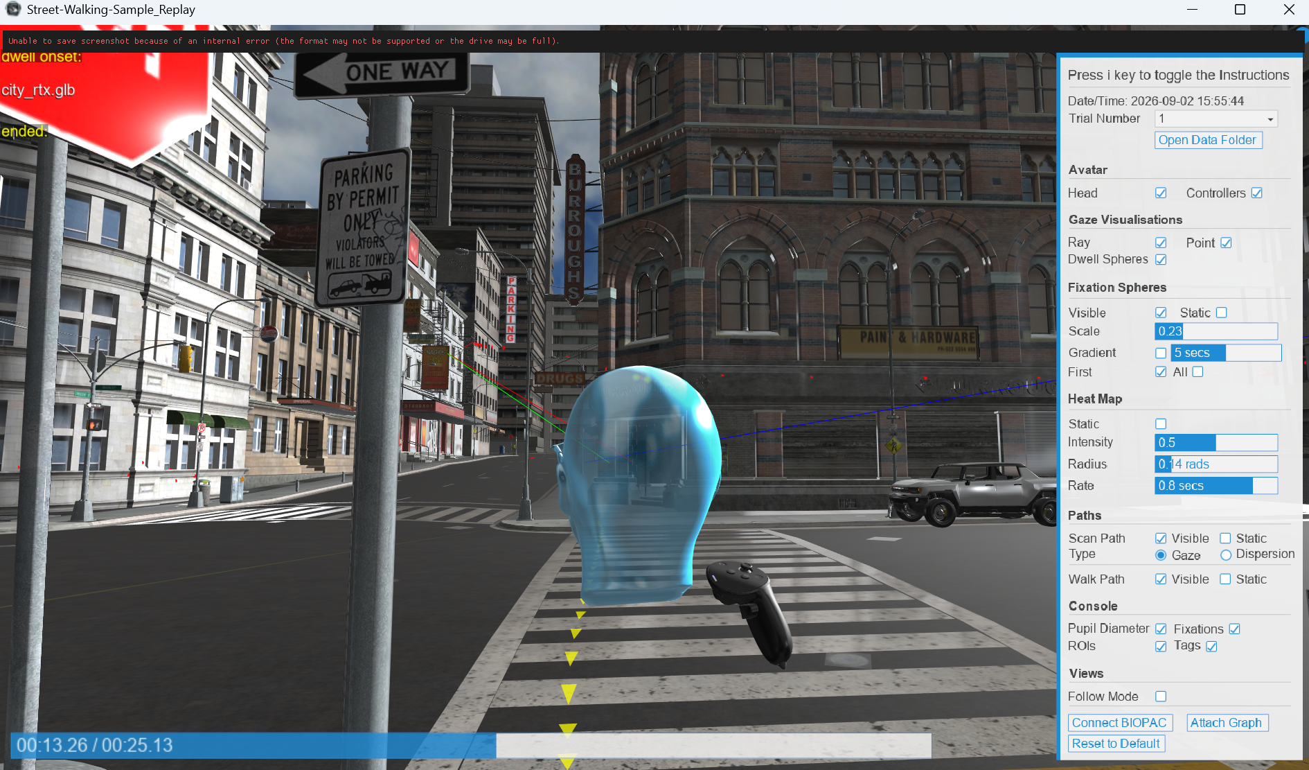 Street Walking Example